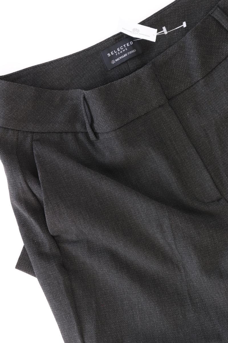 Selected Femme Stoffhose Gr. 40 grau aus Baumwolle