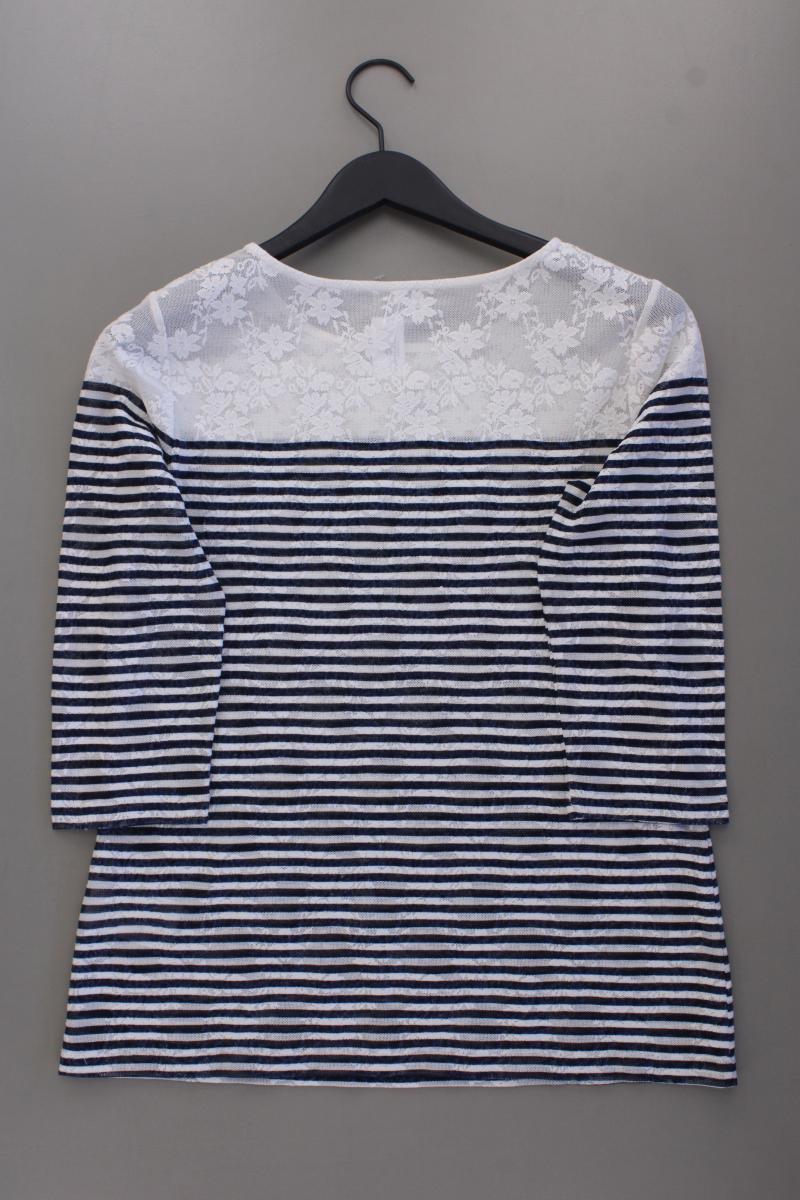 Street One Ringelshirt Gr. 38 gestreift 3/4 Ärmel blau aus Baumwolle