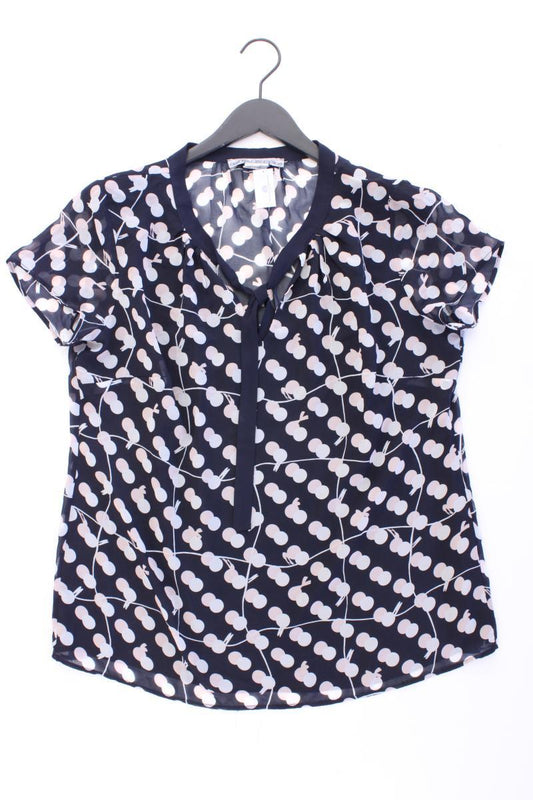 Ashley Brooke Kurzarmbluse Gr. 42 blau aus Polyester