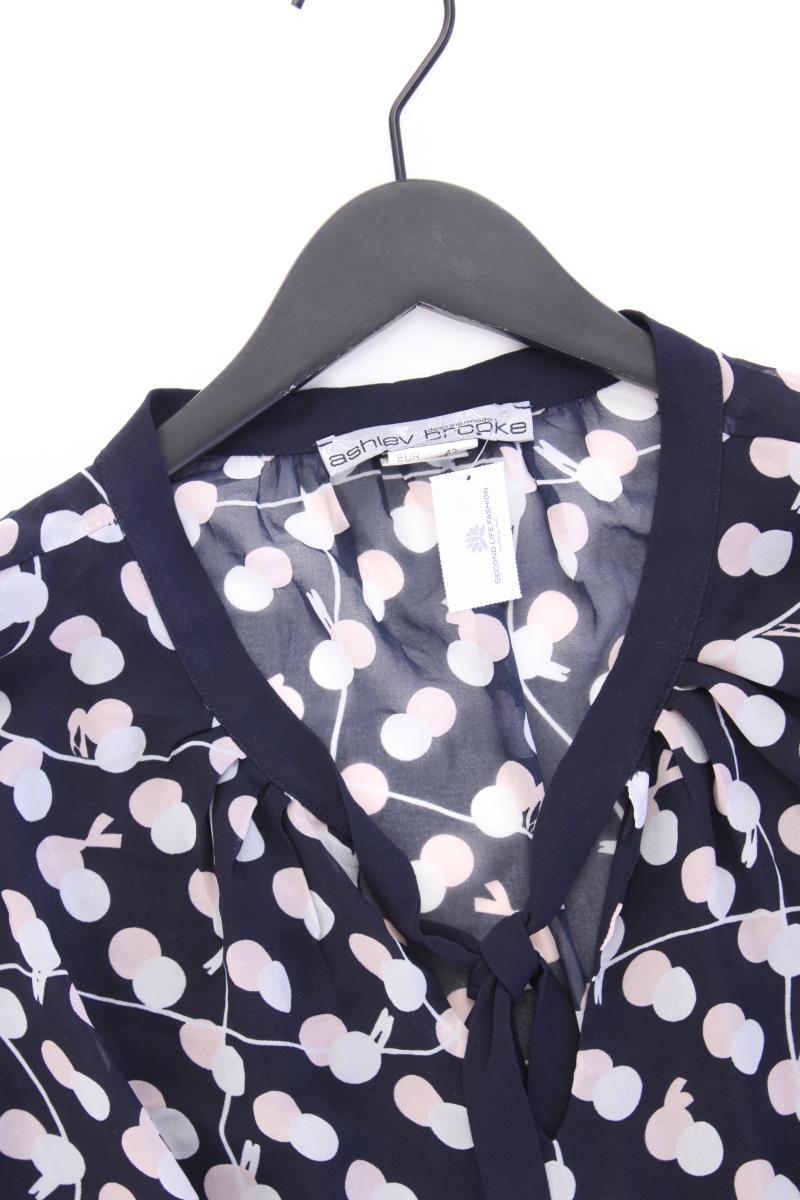 Ashley Brooke Kurzarmbluse Gr. 42 blau aus Polyester