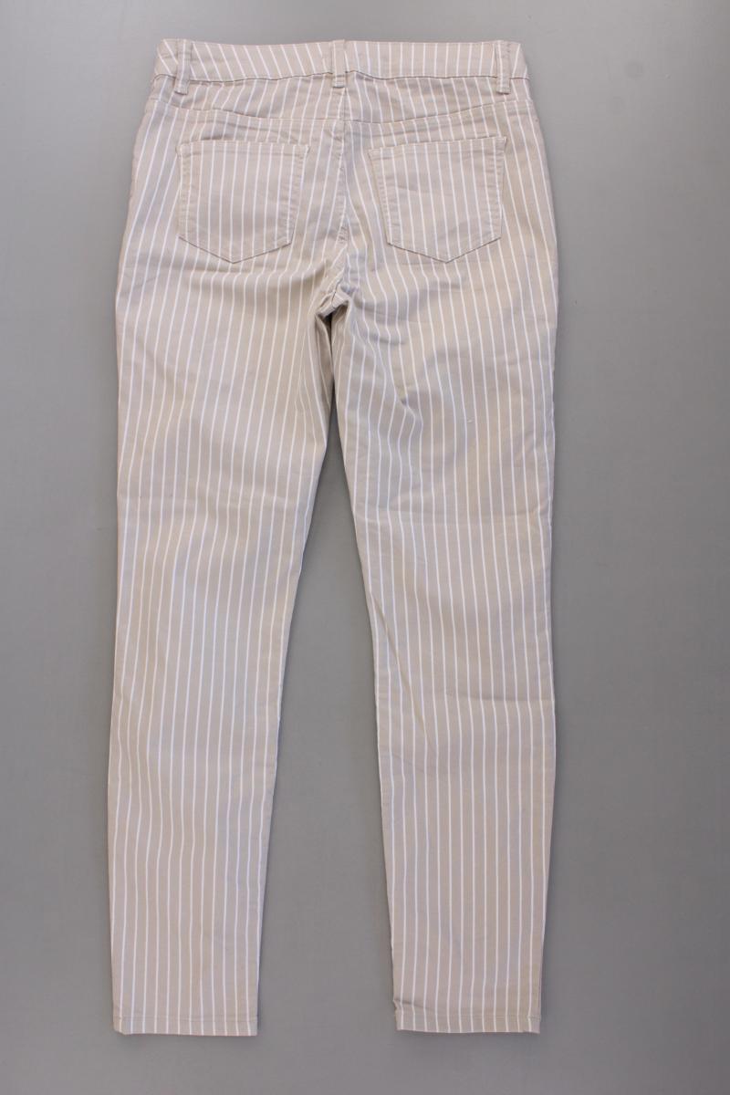 Lascana Five-Pocket-Hose Gr. 36 gestreift creme aus Baumwolle