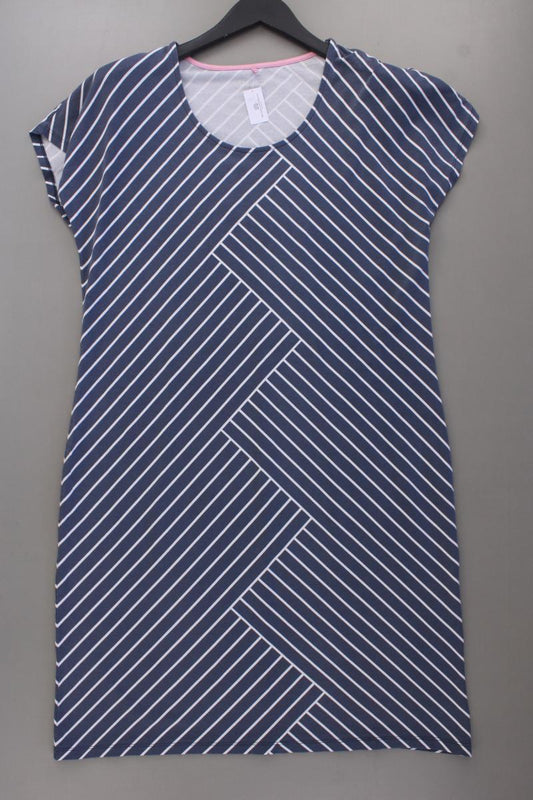 Gerry Weber Jerseykleid Gr. 42 gestreift Kurzarm blau