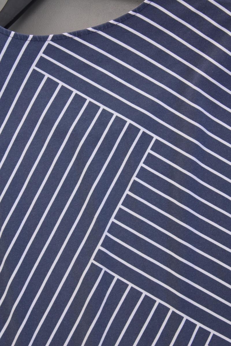 Gerry Weber Jerseykleid Gr. 42 gestreift Kurzarm blau