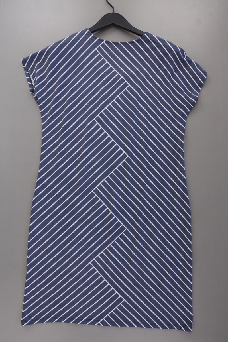 Gerry Weber Jerseykleid Gr. 42 gestreift Kurzarm blau