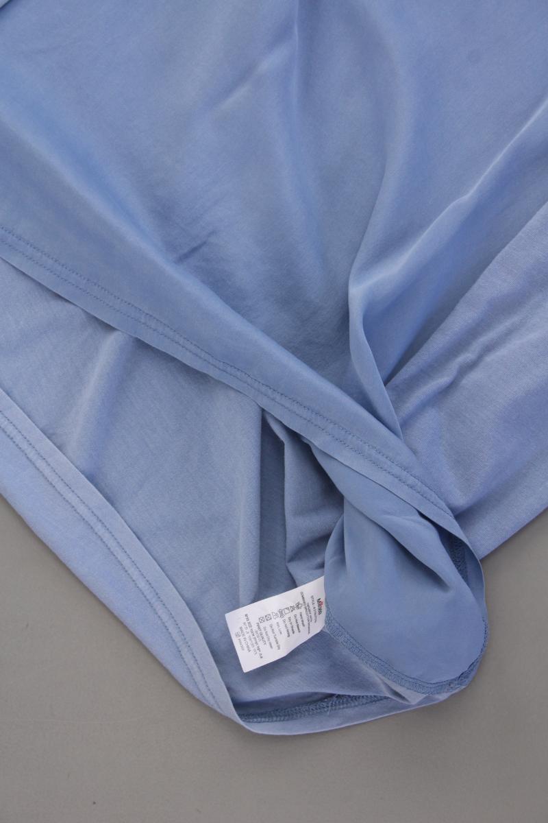 Me369 Seidenbluse Gr. XS/s Langarm blau