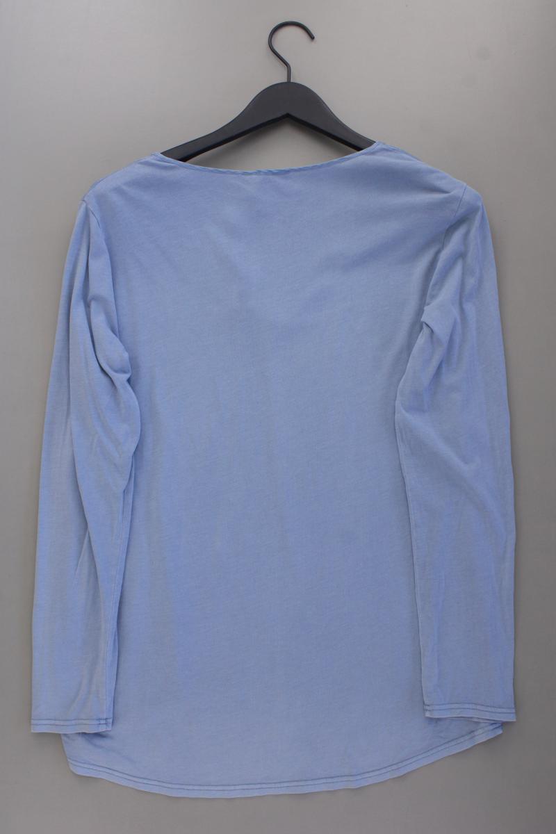 Me369 Seidenbluse Gr. XS/s Langarm blau