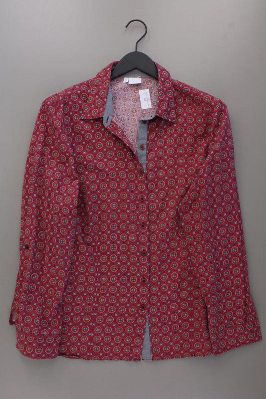 Alba Moda Langarmbluse Gr. 46 geometrisches Muster rot