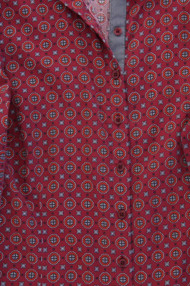 Alba Moda Langarmbluse Gr. 46 geometrisches Muster rot