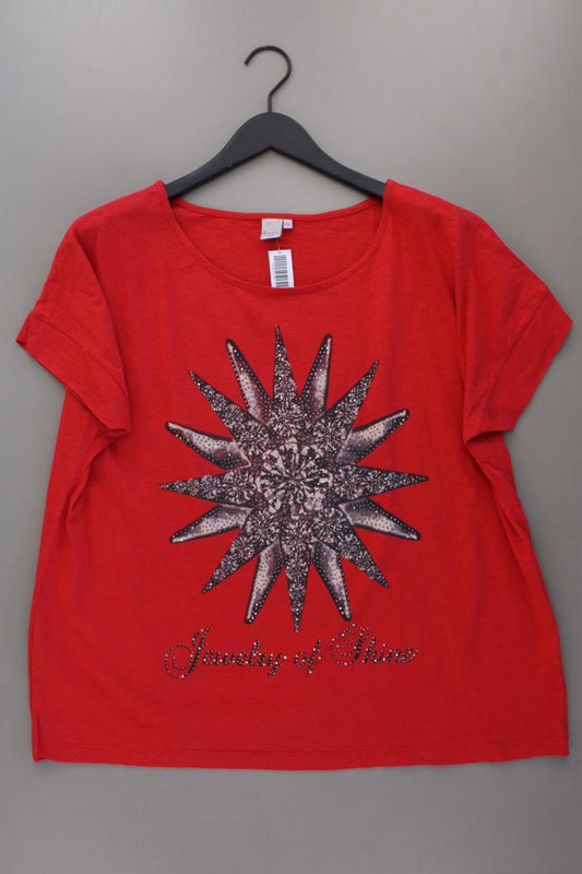 Liberty Printshirt Gr. XXL Kurzarm rot aus Baumwolle