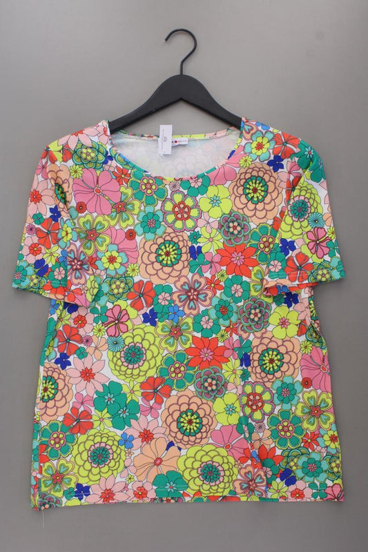 Helena Vera Printshirt Gr. 42 mit Blumenmuster neuwertig Kurzarm mehrfarbig