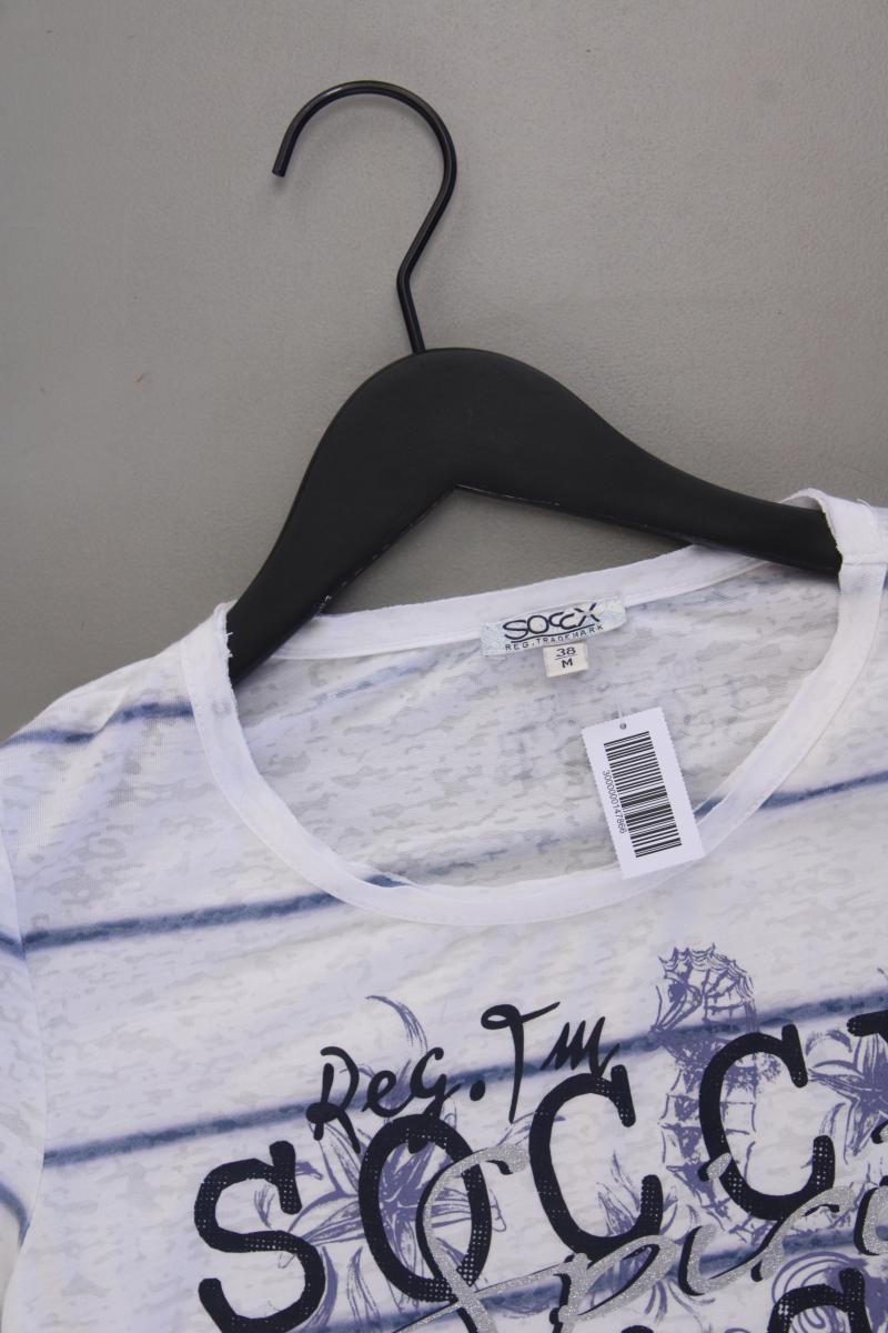 Soccx Printshirt Gr. 38 Kurzarm gelb aus Polyester