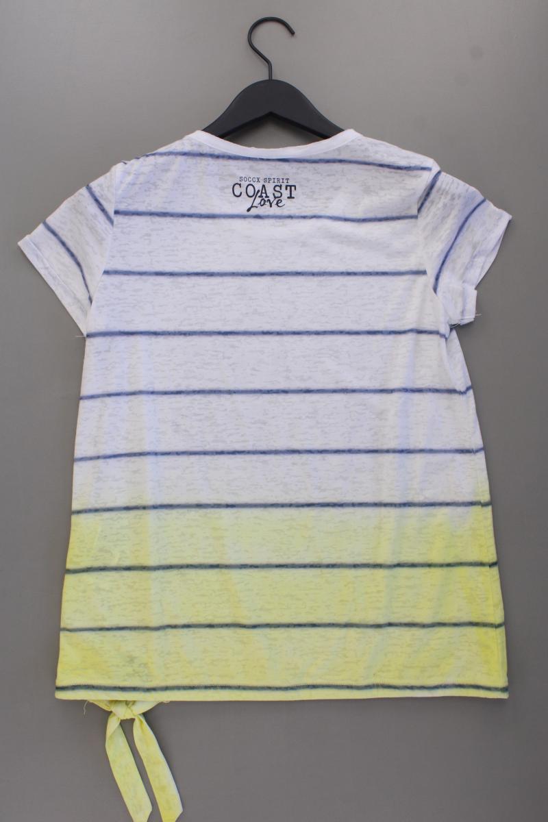 Soccx Printshirt Gr. 38 Kurzarm gelb aus Polyester