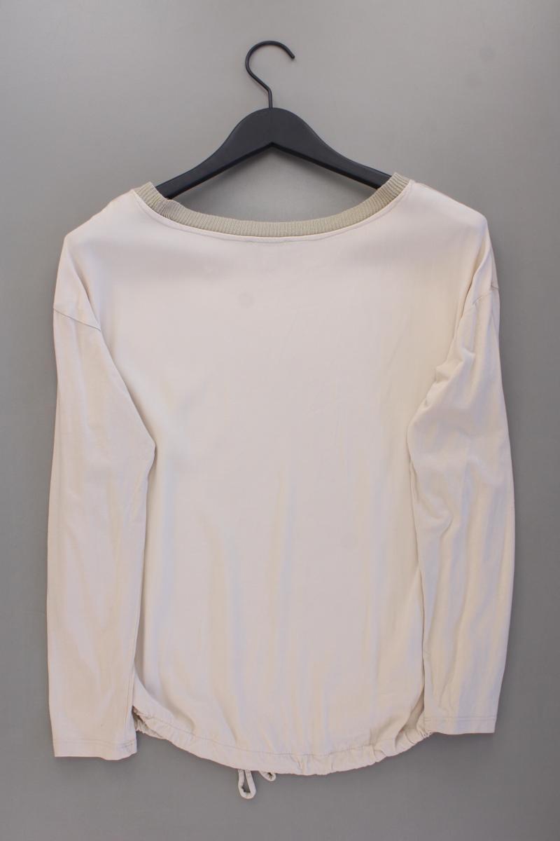 Esprit Longsleeve-Shirt Gr. M neuwertig Langarm creme aus Baumwolle