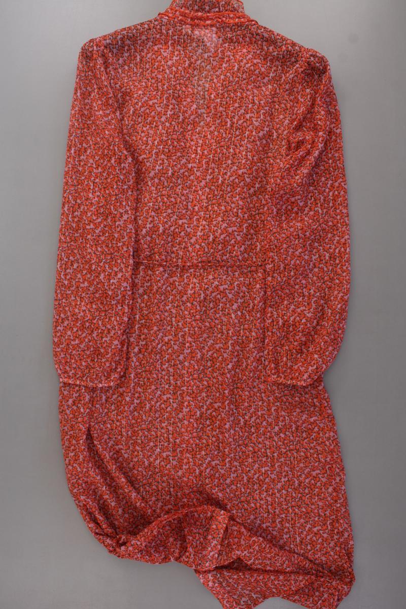 Saint Tropez Langarmkleid Gr. L mit Blumenmuster orange aus Polyester
