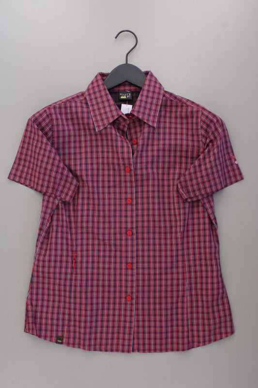 Salewa Karobluse Gr. 40 kariert neuwertig Kurzarm rot aus Baumwolle