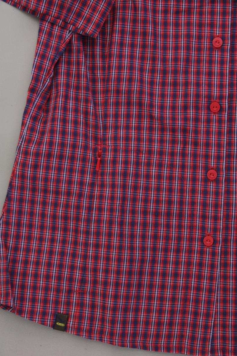 Salewa Karobluse Gr. 40 kariert neuwertig Kurzarm rot aus Baumwolle