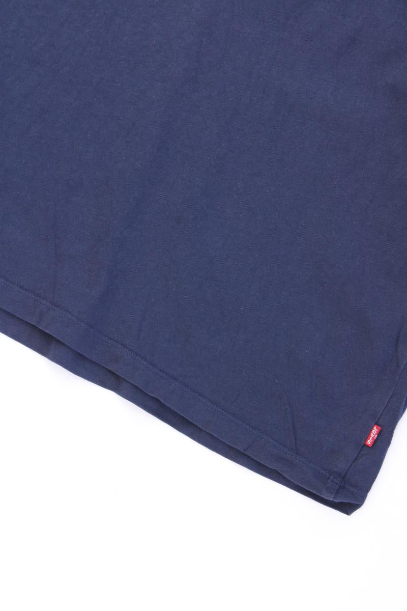 Levi's Printshirt für Herren Gr. XL Kurzarm blau aus Baumwolle