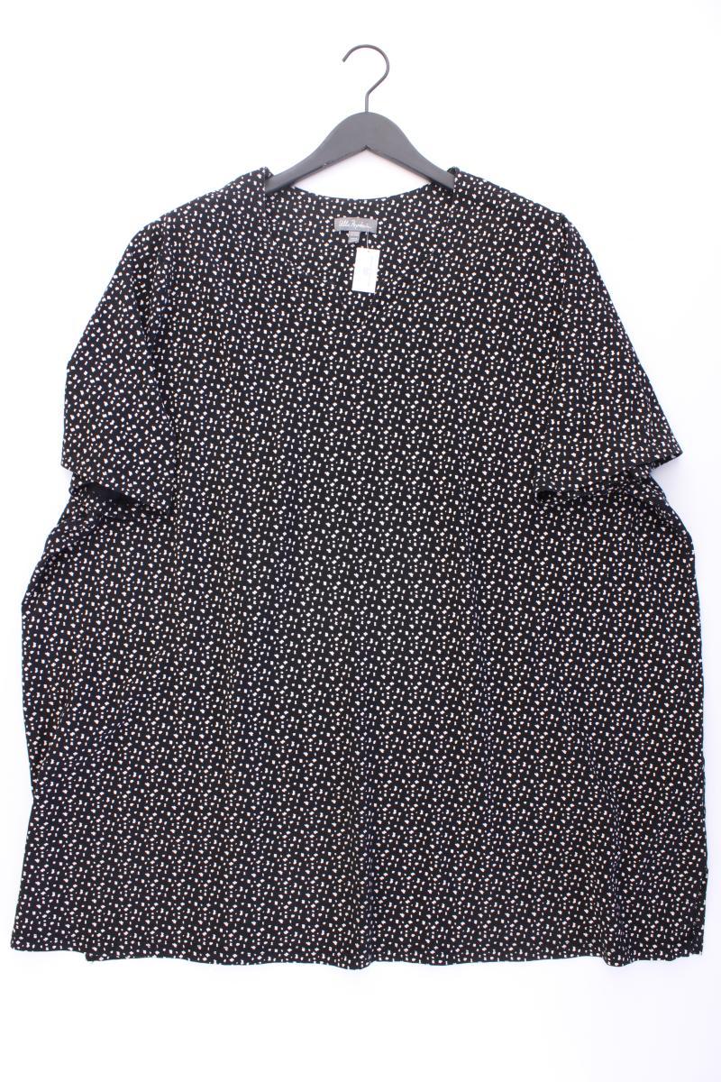 Ulla Popken Printshirt Gr. 58/60 Kurzarm schwarz aus Baumwolle