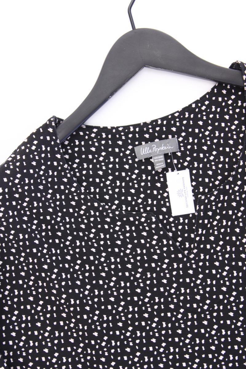 Ulla Popken Printshirt Gr. 58/60 Kurzarm schwarz aus Baumwolle