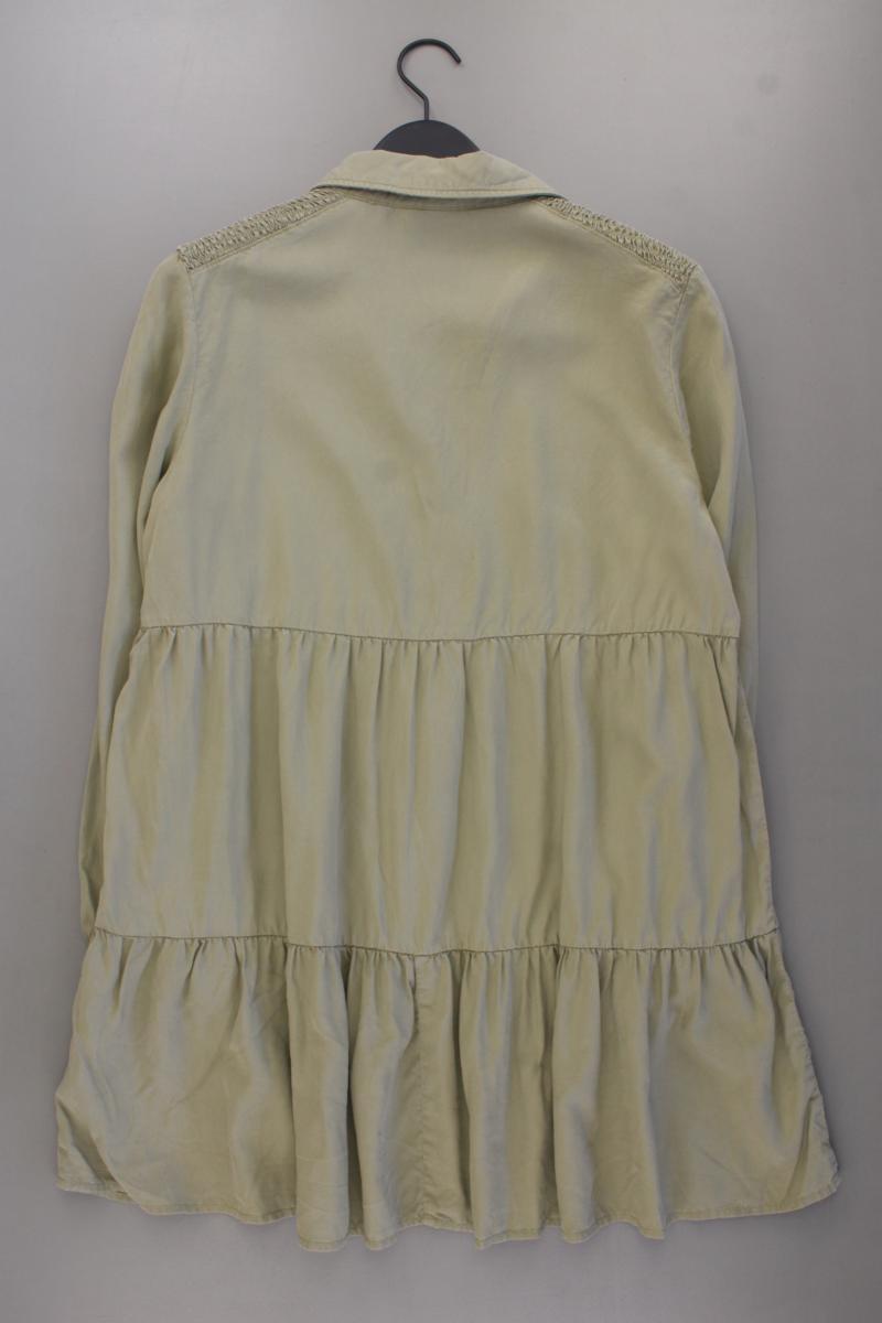 Zara Langarmkleid Gr. XL olivgrün aus Lyocell