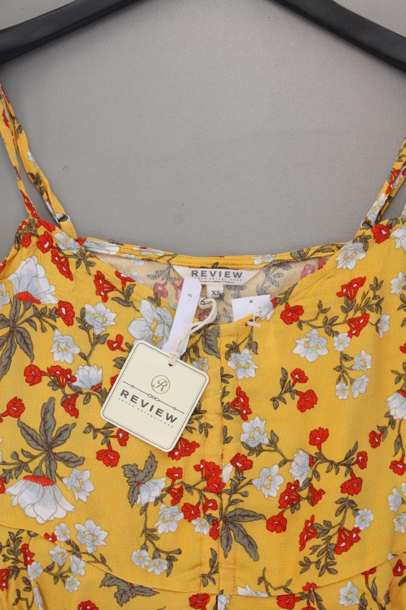 Review Crop Top Gr. XS mit Blumenmuster neu mit Etikett gelb aus Viskose