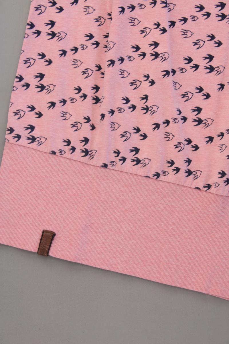 Naketano Shirt mit Vogelmuster Gr. M Kurzarm rosa