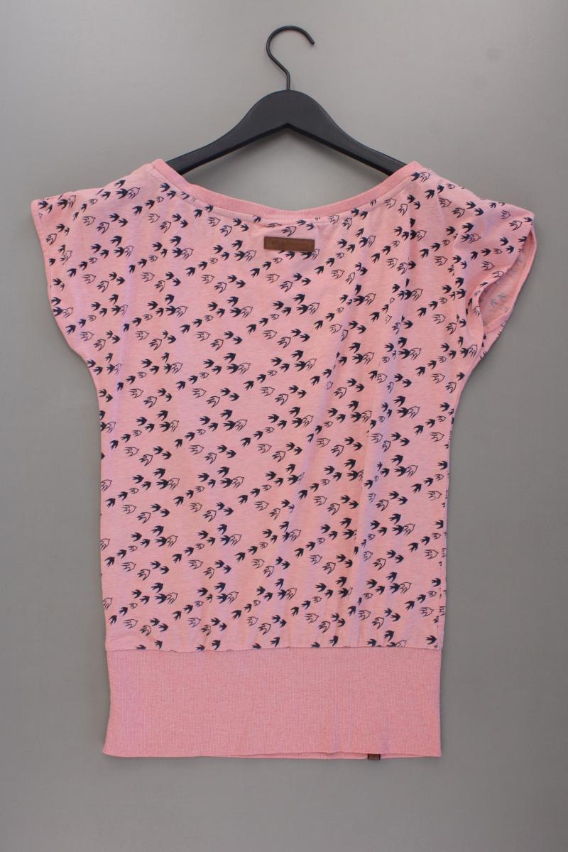 Naketano Shirt mit Vogelmuster Gr. M Kurzarm rosa