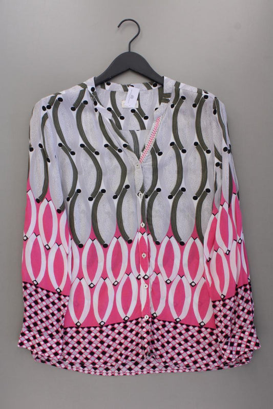 Milano Italy Langarmbluse Gr. 42 gepunktet mehrfarbig aus Viskose