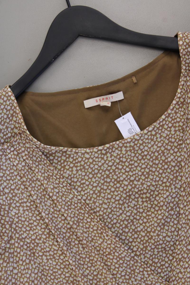 Esprit Kurzarmkleid Gr. 44 braun aus Polyester