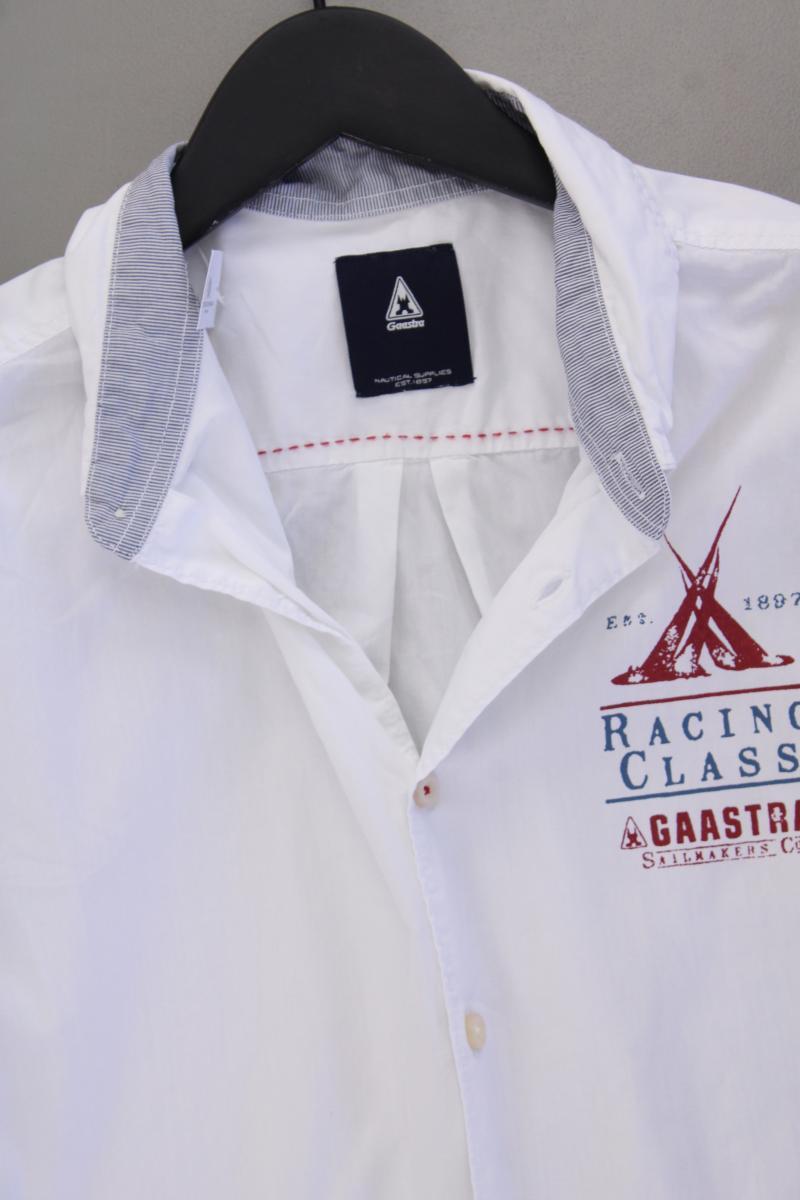 Gaastra Kurzarmhemd für Herren Gr. M weiß aus Baumwolle