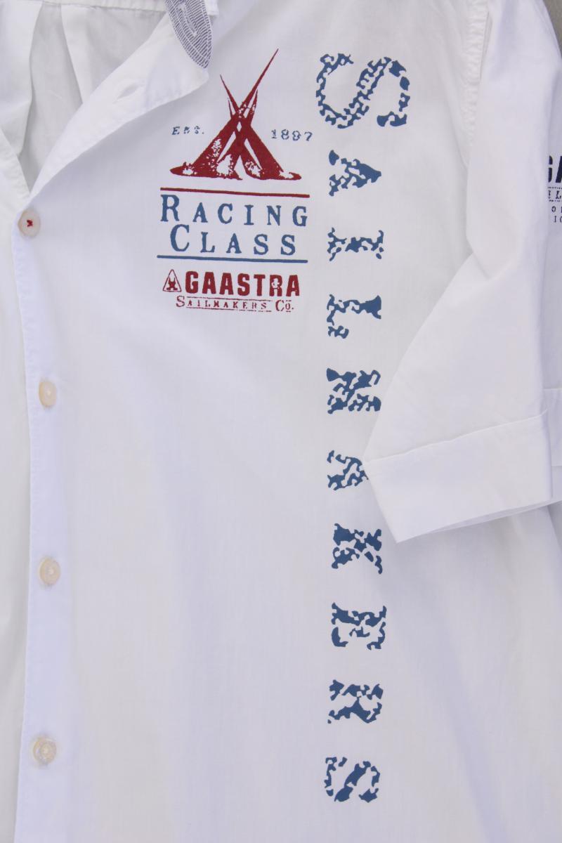 Gaastra Kurzarmhemd für Herren Gr. M weiß aus Baumwolle