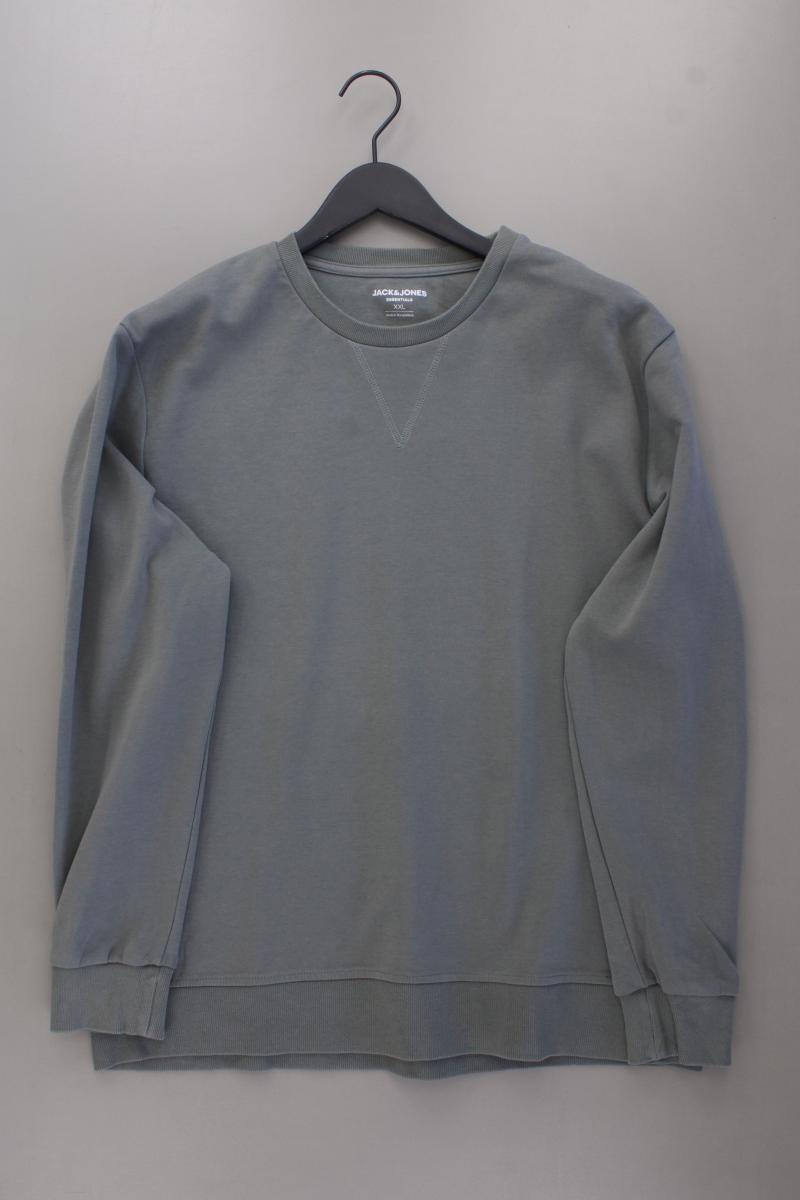 Jack & Jones Langarmpullover für Herren Gr. XXXL neuwertig grau aus Baumwolle