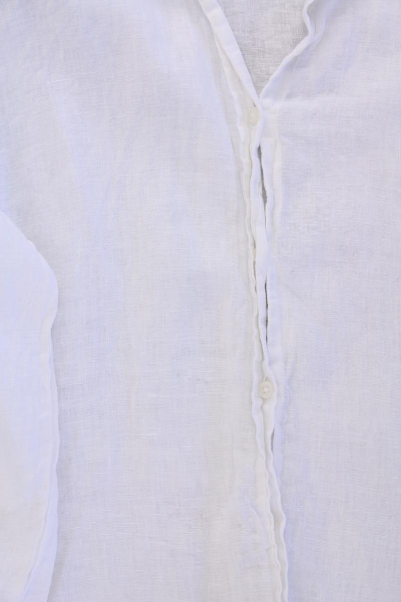 Zara Leinenbluse Gr. S Langarm weiß