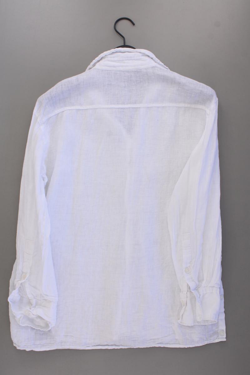 Zara Leinenbluse Gr. S Langarm weiß