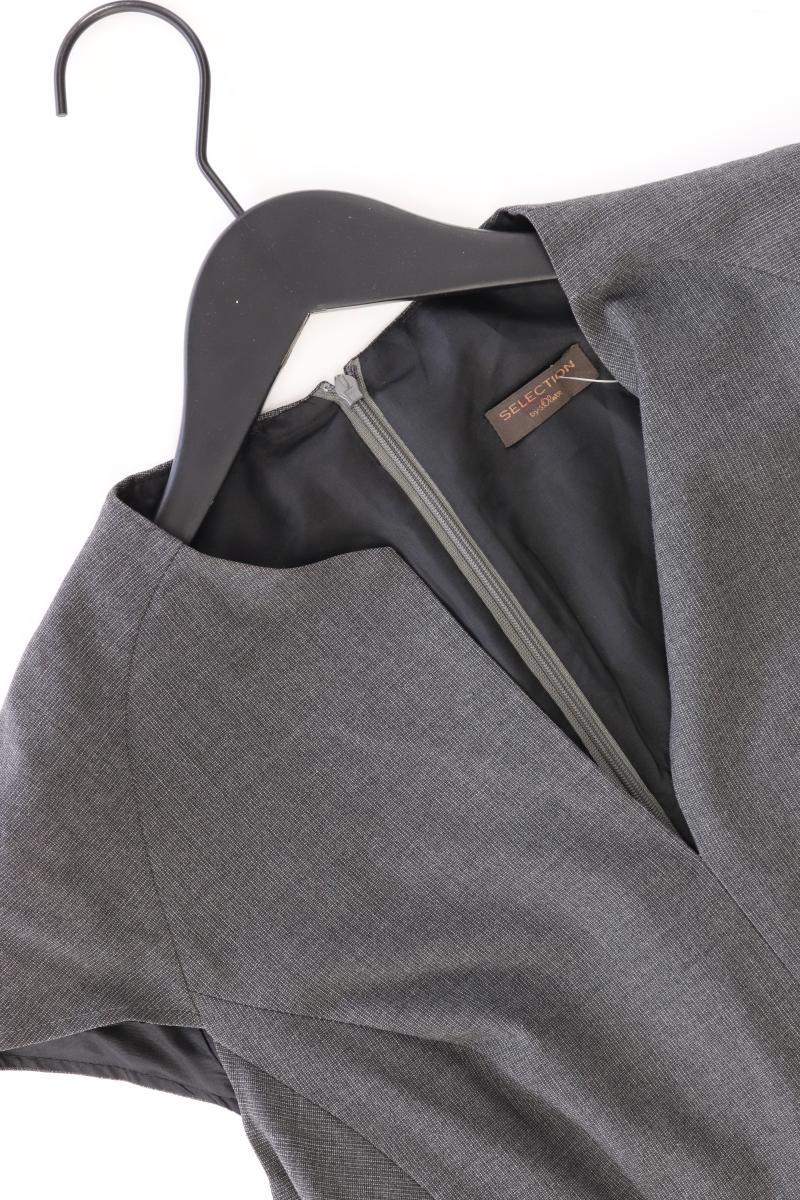 Selection by s.Oliver Etuikleid Gr. 36 Kurzarm grau aus Polyester