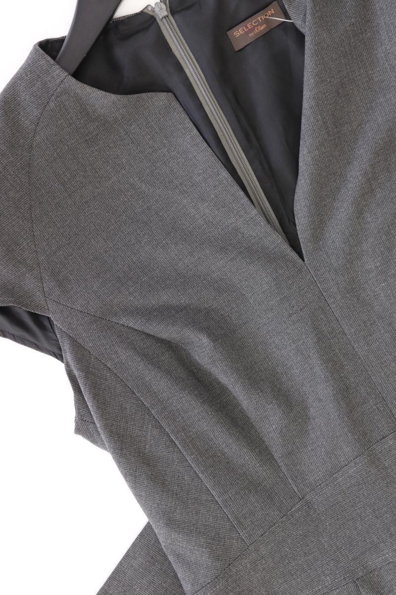 Selection by s.Oliver Etuikleid Gr. 36 Kurzarm grau aus Polyester