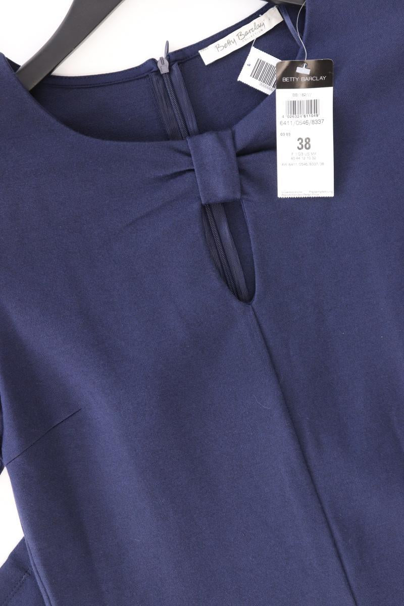 Betty Barclay Etuikleid Gr. 38 neu mit Etikett 3/4 Ärmel blau aus Baumwolle