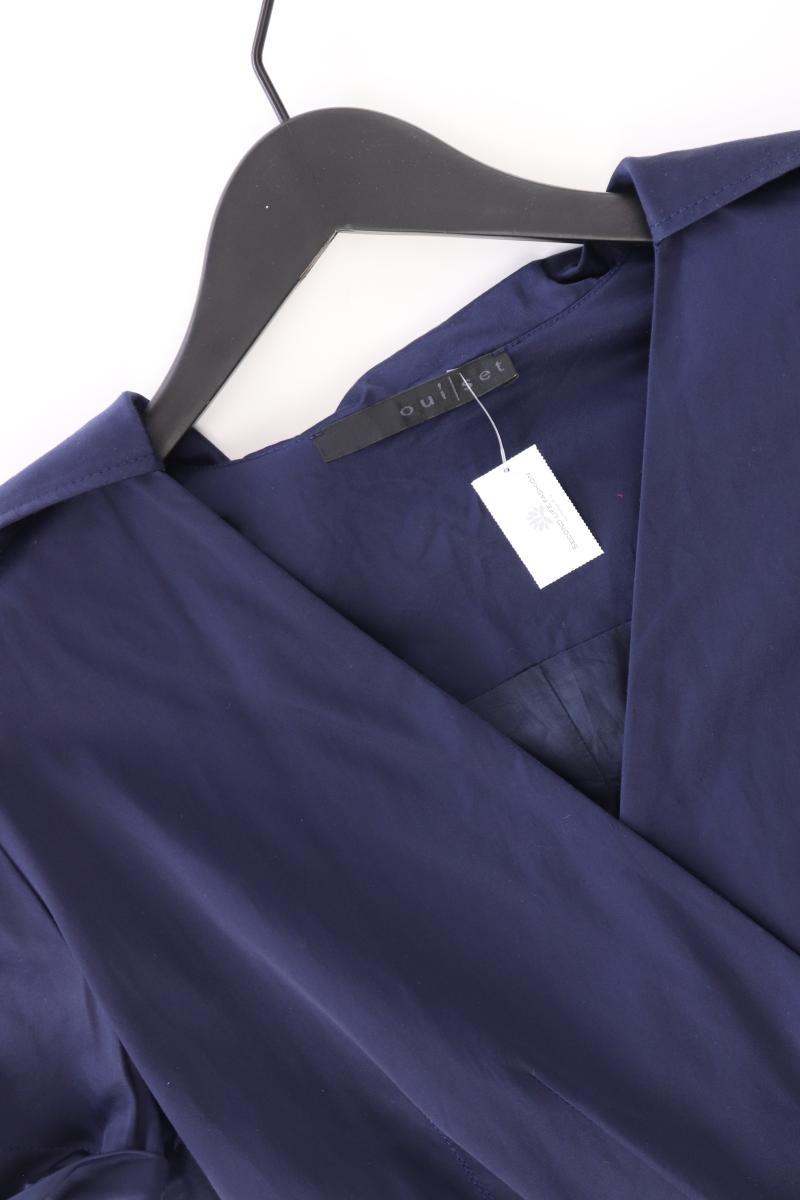 Oui Kurzarmkleid Gr. 40 blau aus Polyamid