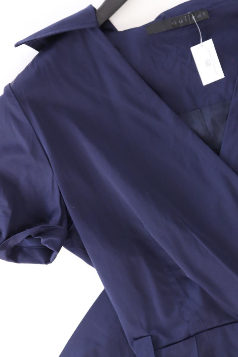 Oui Kurzarmkleid Gr. 40 blau aus Polyamid