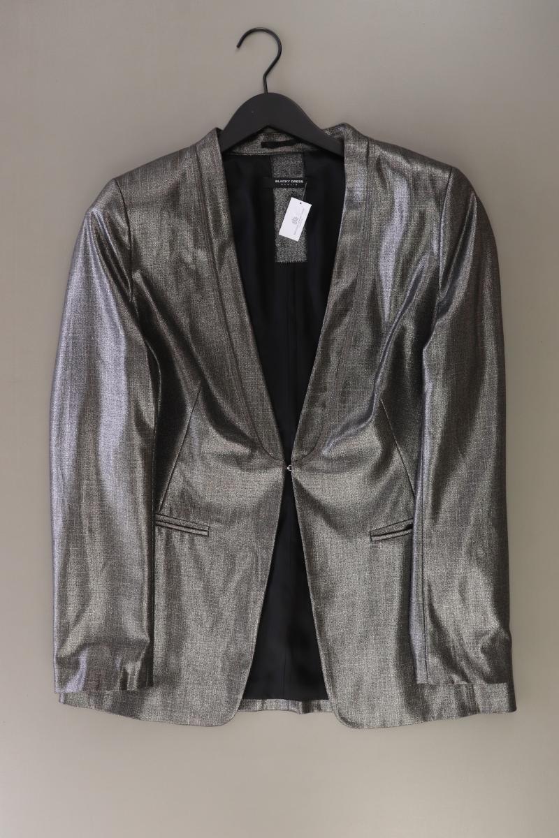 Blacky Dress Longblazer Gr. 40 silber aus Viskose
