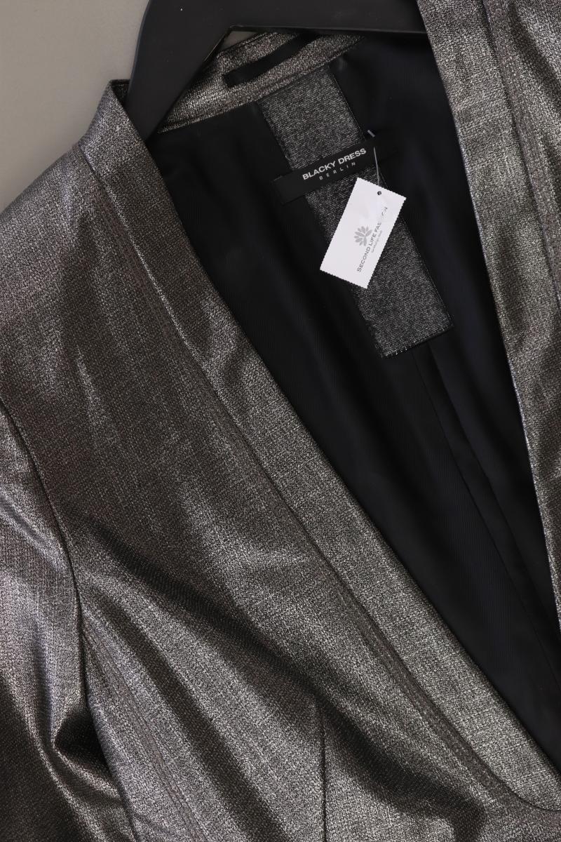 Blacky Dress Longblazer Gr. 40 silber aus Viskose