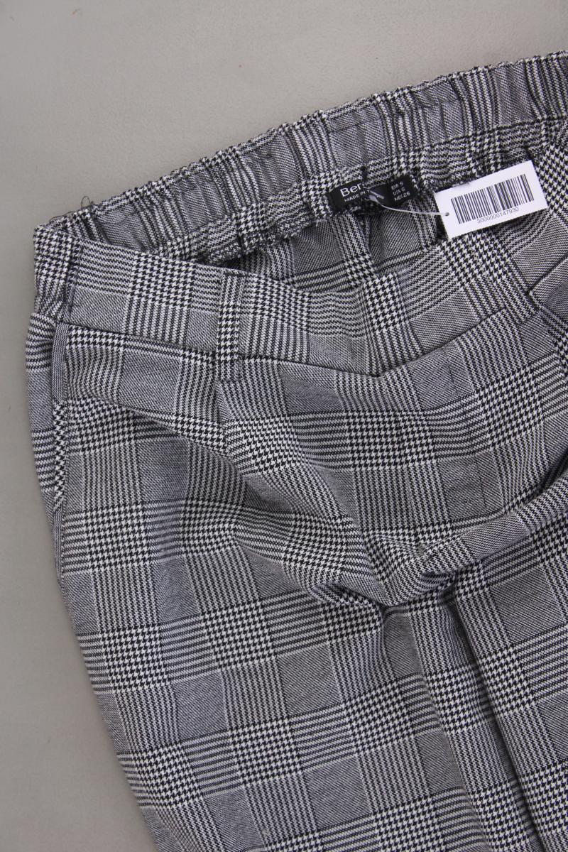 Bershka Stoffhose Gr. S hahnentritt grau