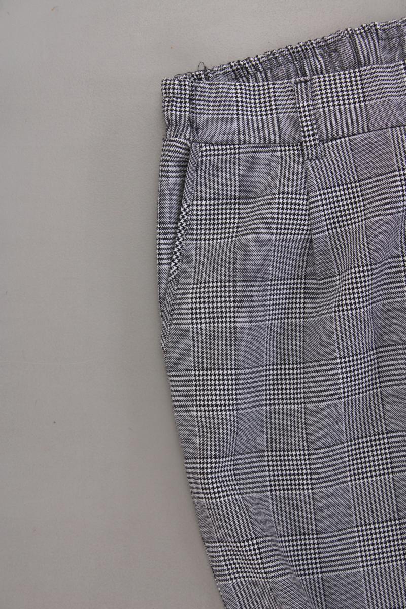 Bershka Stoffhose Gr. S hahnentritt grau