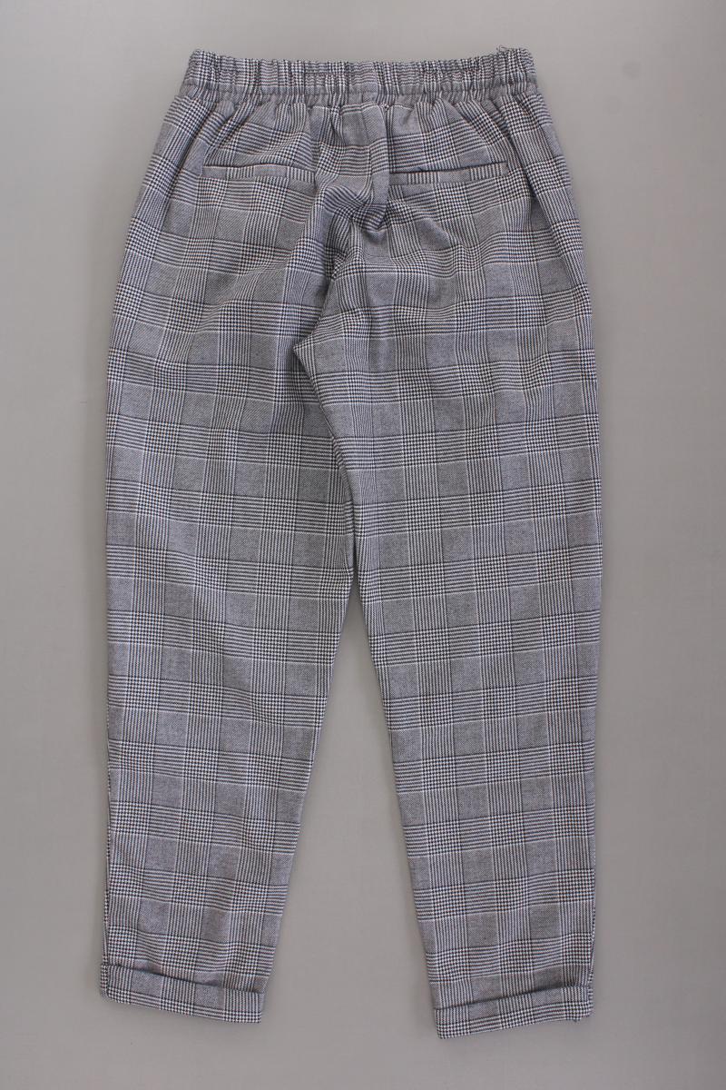 Bershka Stoffhose Gr. S hahnentritt grau
