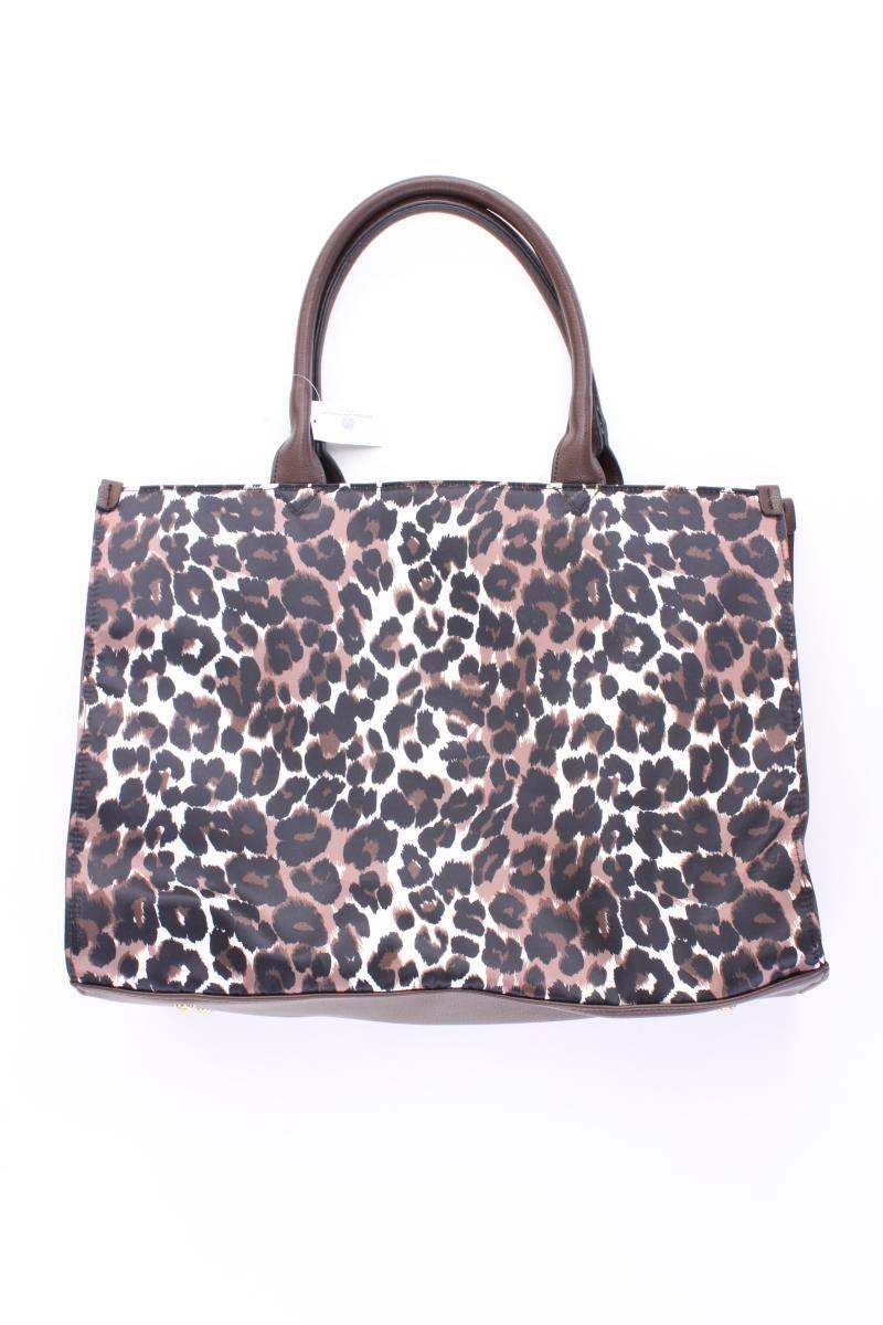 Pfeffinger Henkeltasche mit Tierdruck neuwertig braun