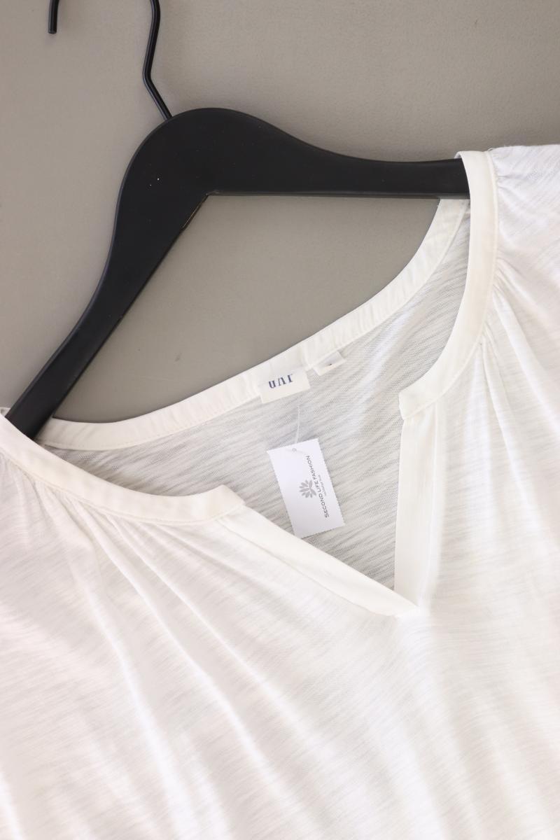 GAP Shirt mit V-Ausschnitt Gr. XL Kurzarm weiß aus Baumwolle