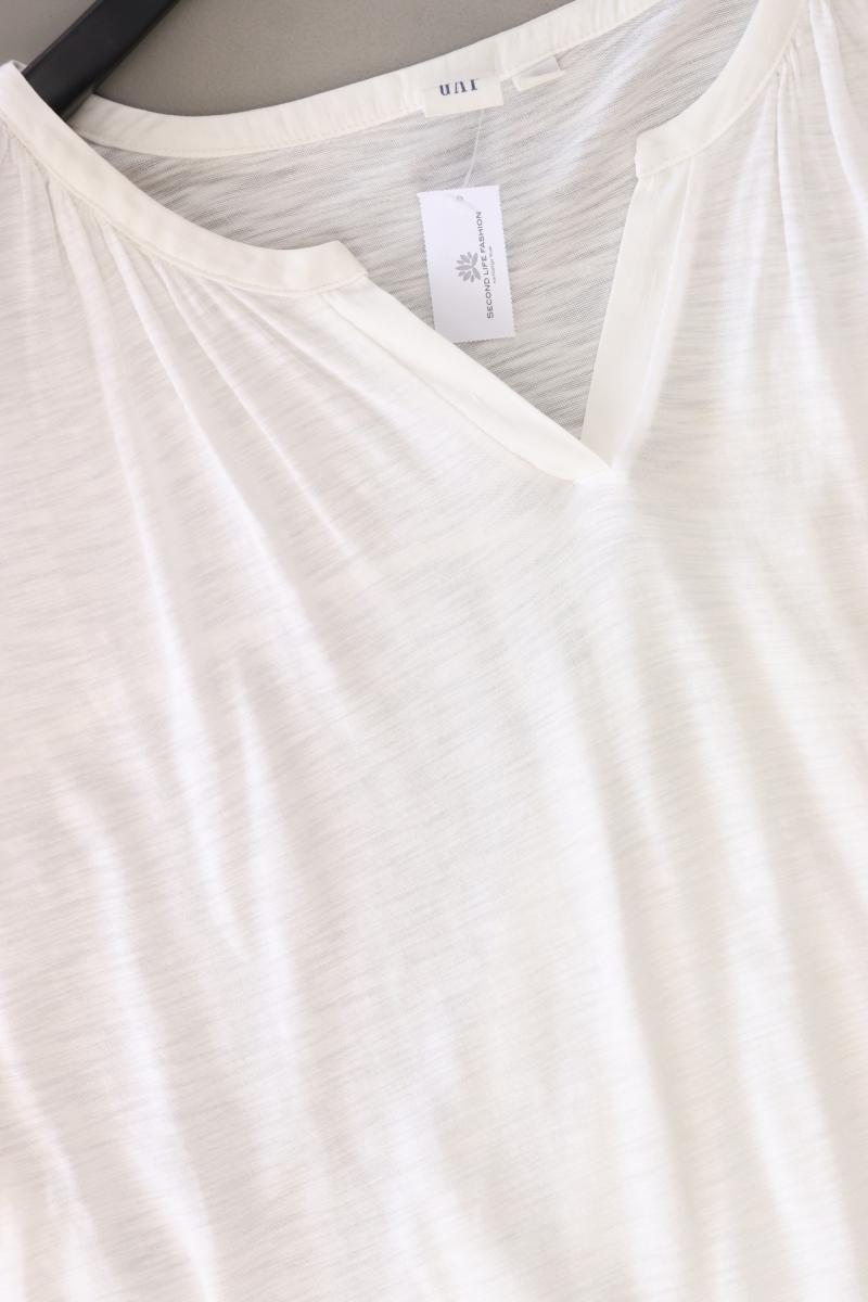 GAP Shirt mit V-Ausschnitt Gr. XL Kurzarm weiß aus Baumwolle