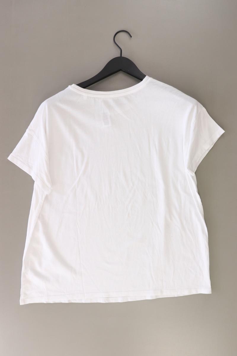 Opus T-Shirt Gr. 44 Kurzarm weiß