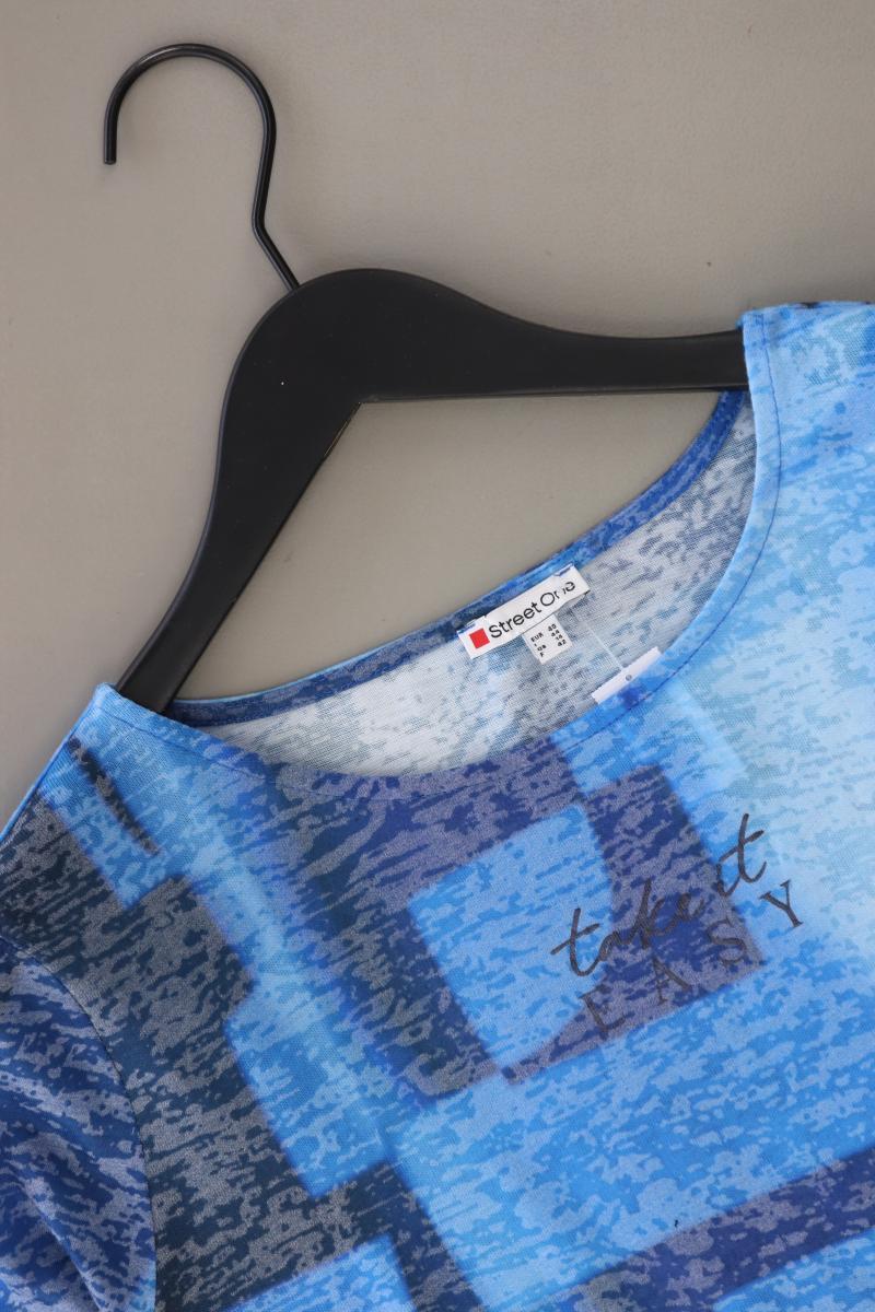Street One T-Shirt Gr. 40 Kurzarm blau