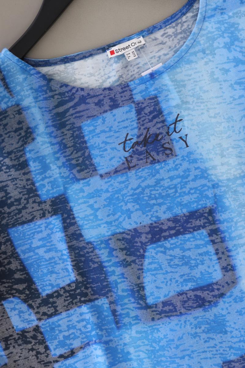 Street One T-Shirt Gr. 40 Kurzarm blau